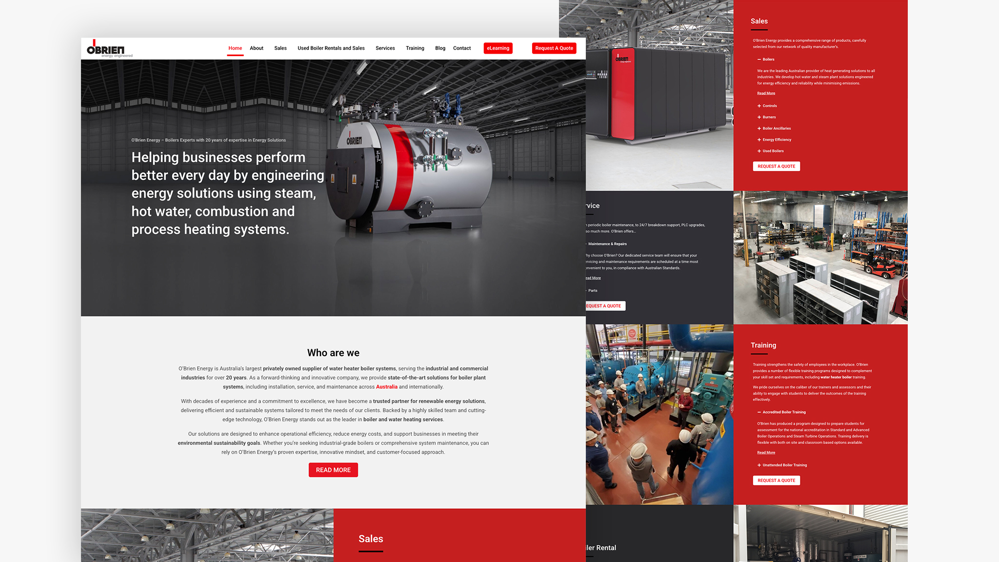 O'Brien Energy website preview